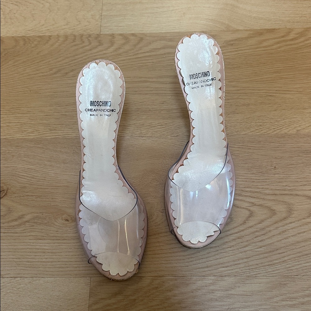 Moschino Clear Heels - size 39